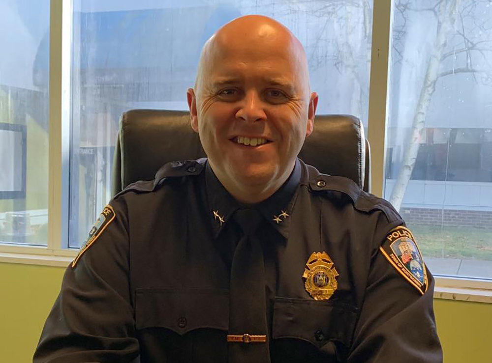 Sgt. John Hank was appointed Town of Montgomery Police Chief at a special meeting on Monday.
